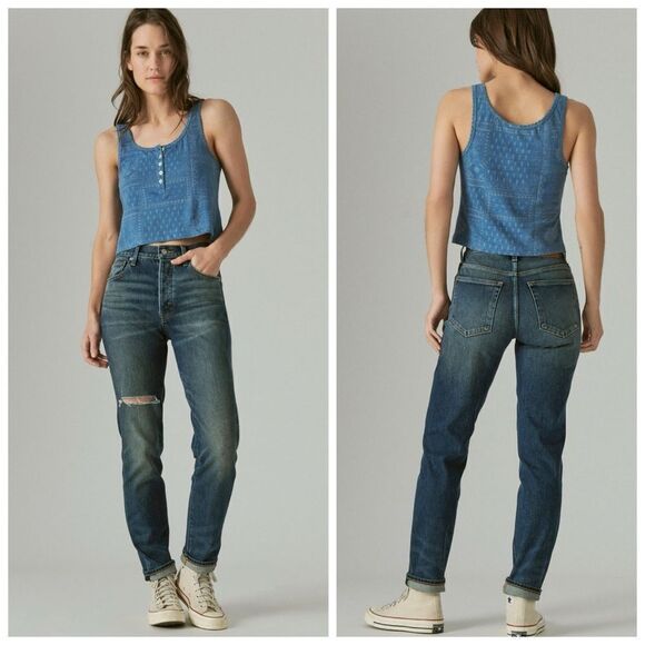 Lucky Brand Denim - Lucky Brand Drew Mom high rise taper jeans size 28